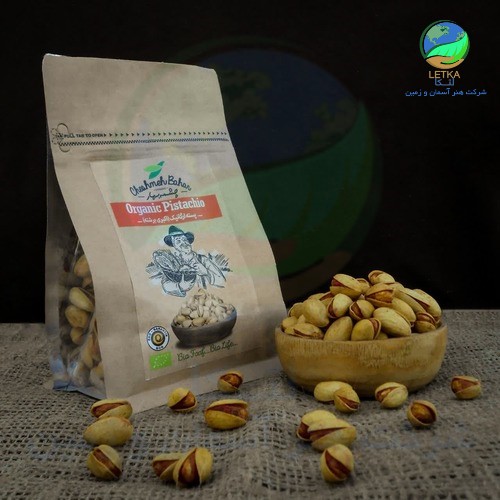 پسته ارگانیک اکبری برشته340گرمی چشمه بهار