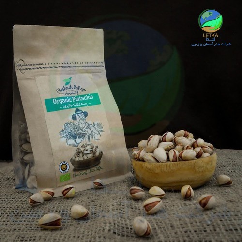 پسته ارگانیک اکبری خام 340 گرمی چشمه بهار